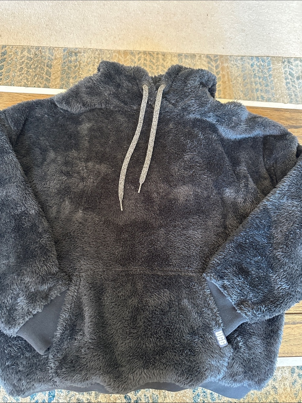 UGG Charcoal Gray Plush Sherpa Hoodie